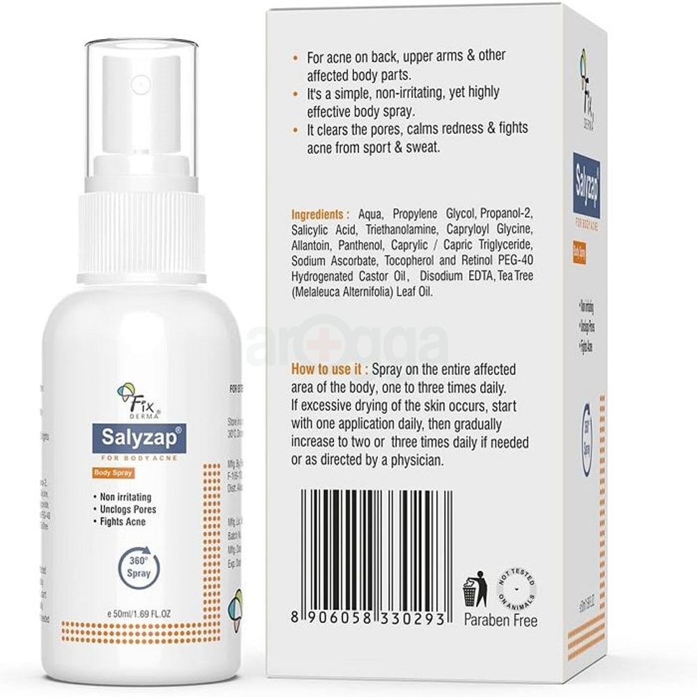 Fixderma Salyzap Acne Body Spray  