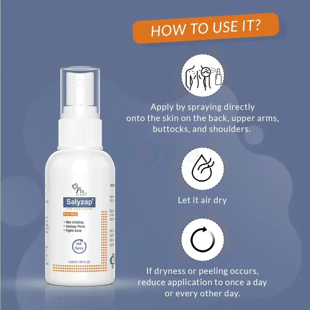 Fixderma Salyzap Acne Body Spray  