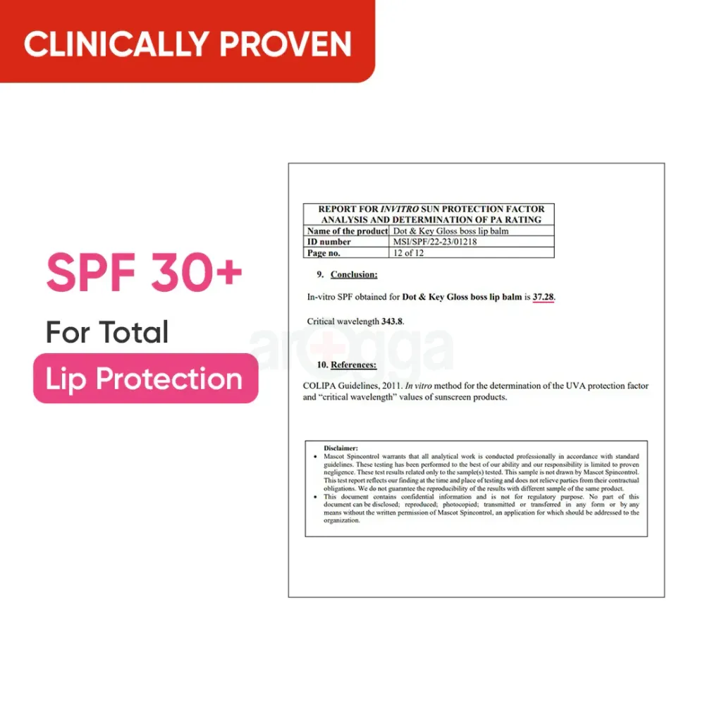 Dot and Key Gloss Boss Vitamin C + E Lip Balm with SPF 30 - Rose Blush  