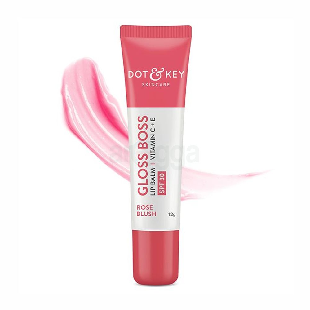 Dot and Key Gloss Boss Vitamin C + E Lip Balm with SPF 30 - Rose Blush  