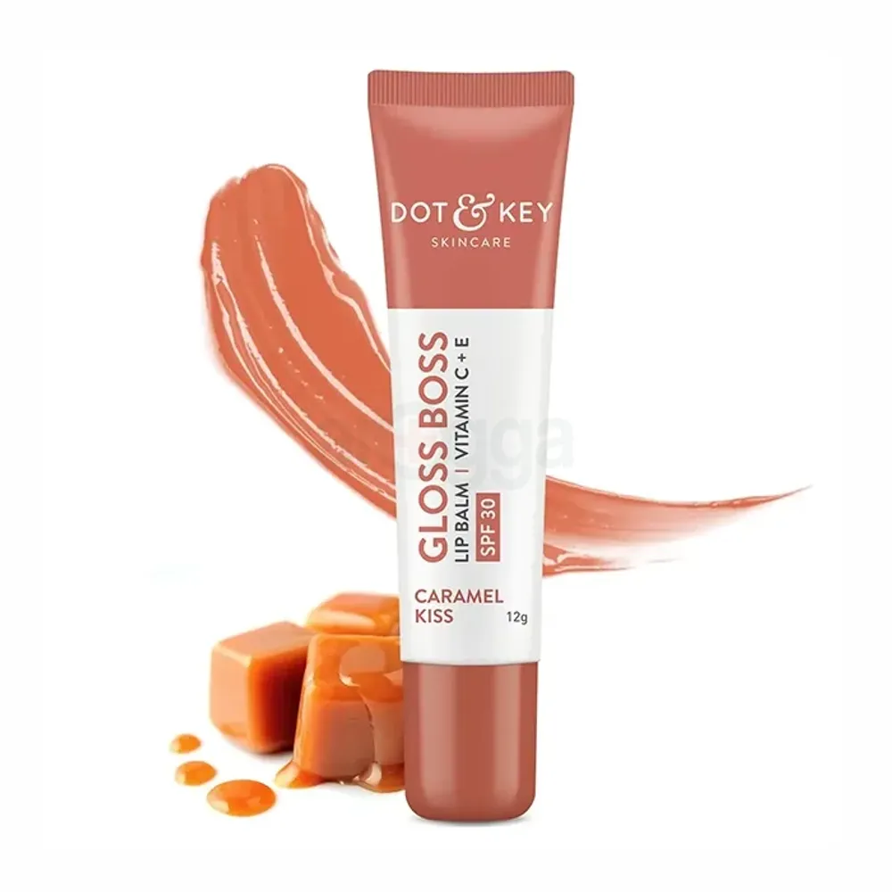 Dot and Key Gloss Boss Vitamin C + E Lip Balm with SPF 30 - Caramel Kiss  