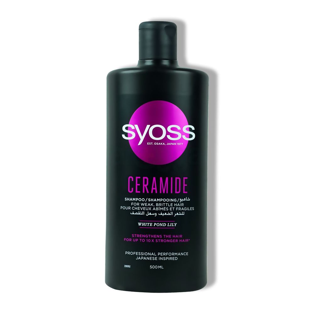Syoss Ceramide Shampoo with White Pond Lily for Weak, Brittle Hair  