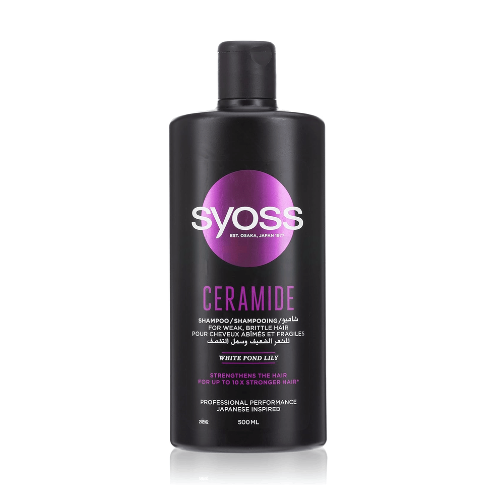 Syoss Ceramide Shampoo with White Pond Lily for Weak, Brittle Hair  