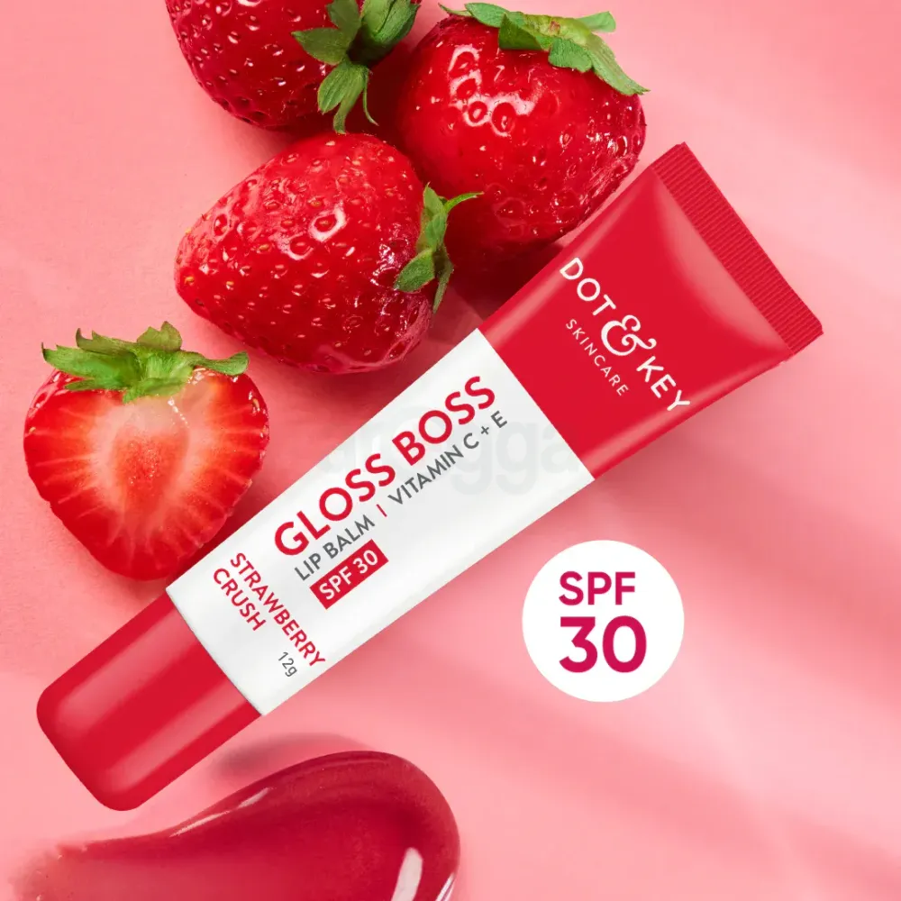 Dot and Key Gloss Boss Vitamin C + E Lip Balm with SPF 30 -  Strawberry Crush  