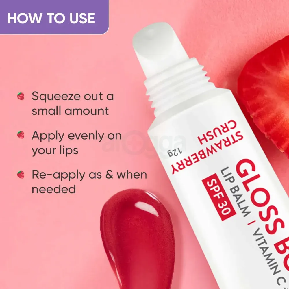 Dot and Key Gloss Boss Vitamin C + E Lip Balm with SPF 30 -  Strawberry Crush  