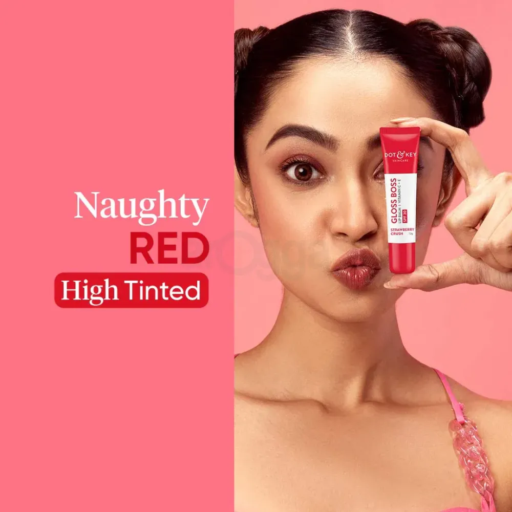 Dot and Key Gloss Boss Vitamin C + E Lip Balm with SPF 30 -  Strawberry Crush  