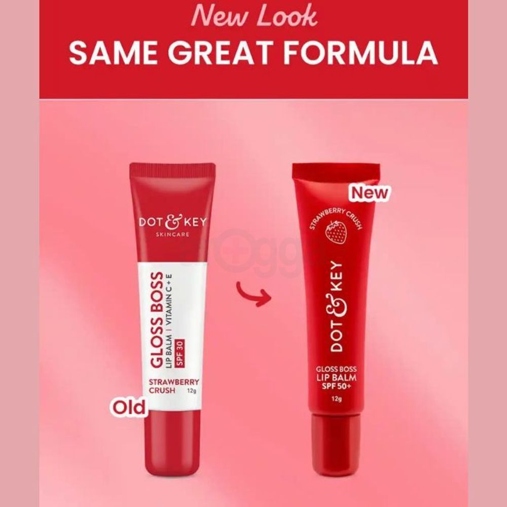 Dot and Key Gloss Boss Vitamin C + E Lip Balm with SPF 30 -  Strawberry Crush  