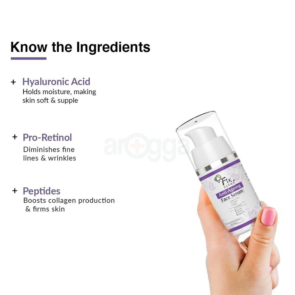 Fixderma Anti Ageing Face Serum with Hyaluronic Acid Serum & Pro Retinol  