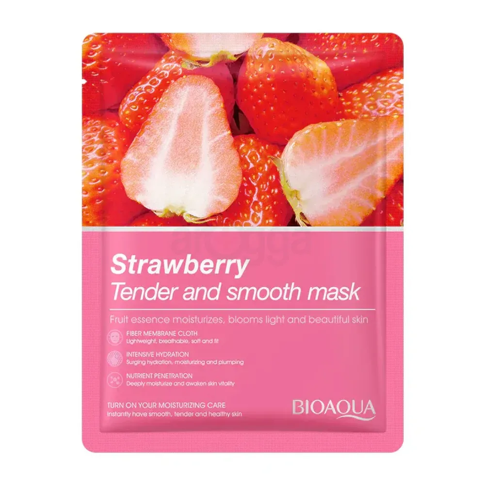 Bioaqua Strawberry Tender and Smooth Sheet Mask - 25g  
