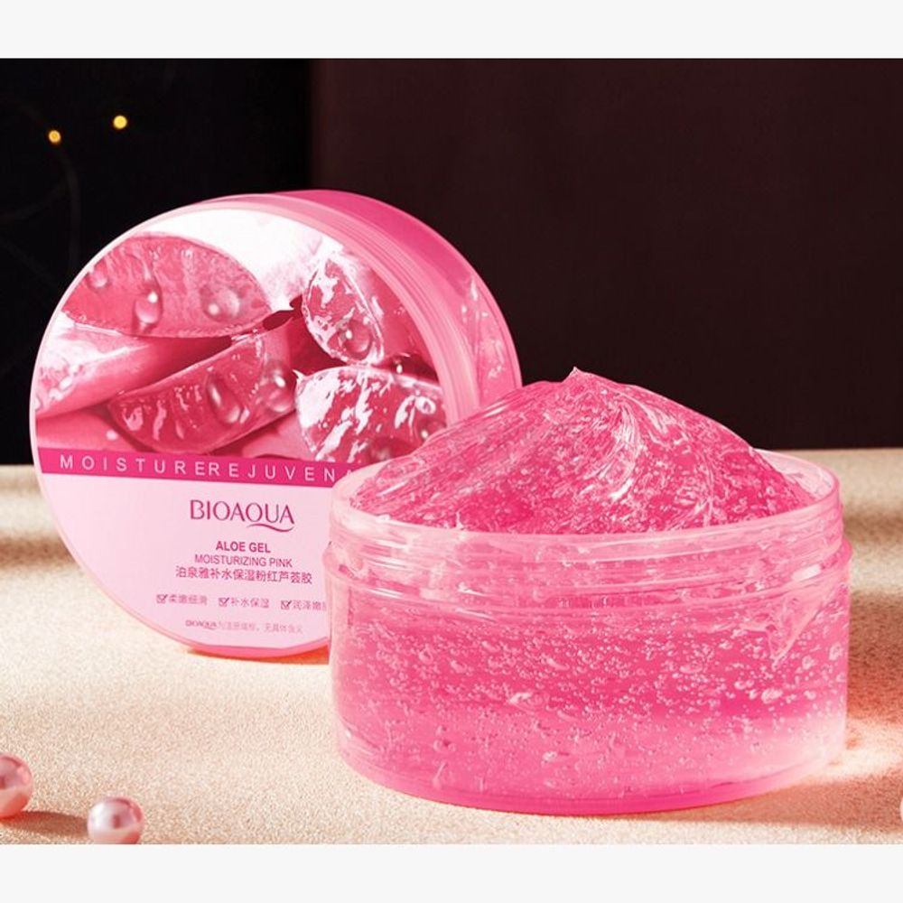Bioaqua Moistueizing Pink Aloe Vera Gel - 300g  