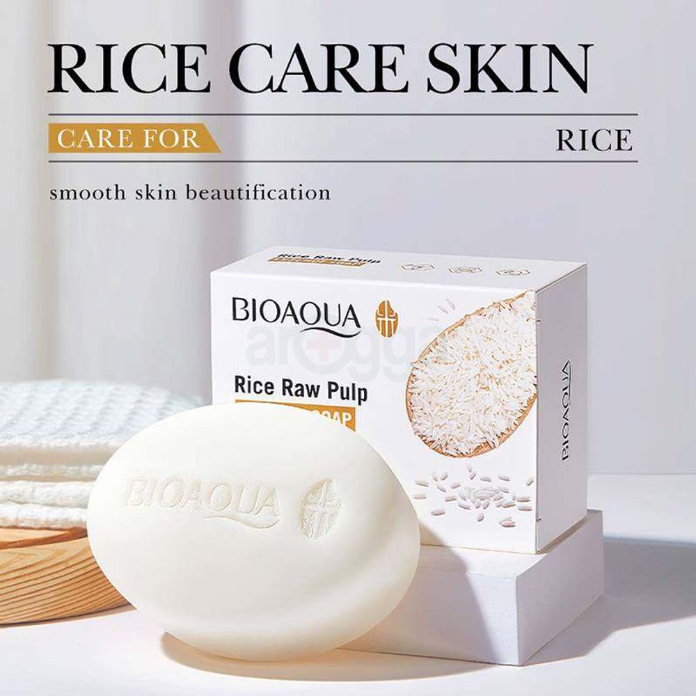 Bioaqua Rice Raw Pulp Essence Soap - 100g  