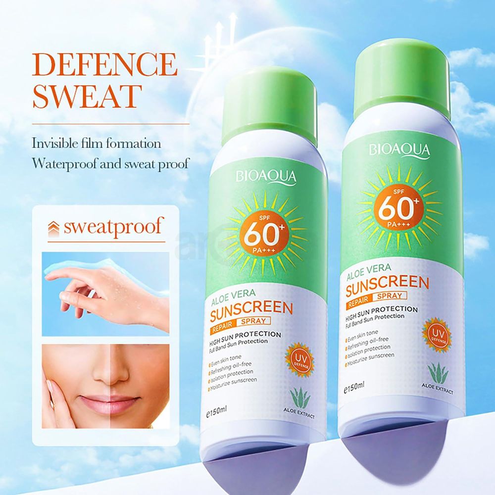 Bioaqua Aloe Vera Sunscreen Repair Spray SPF60+ PA+++  150ml  