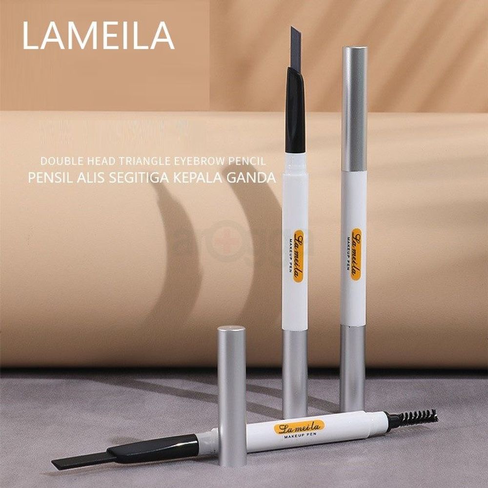 Lameila Eyebrow Pencil Shade 804 (0.3g) and Caplino Beauty Makeup Sponge Ash 1Pc  