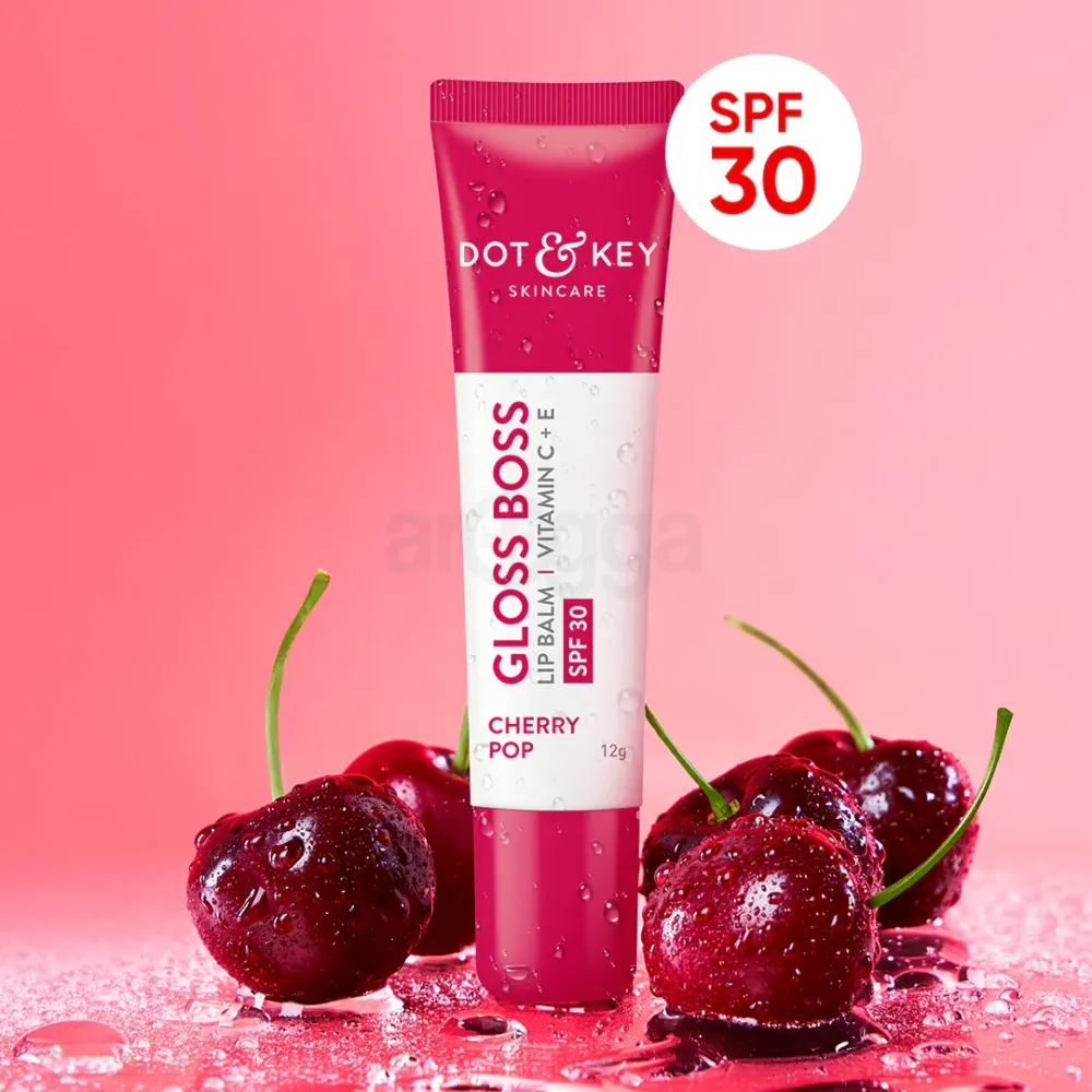 Dot and Key Gloss Boss Vitamin C + E Lip Balm with SPF 30 - Cherry Pop  