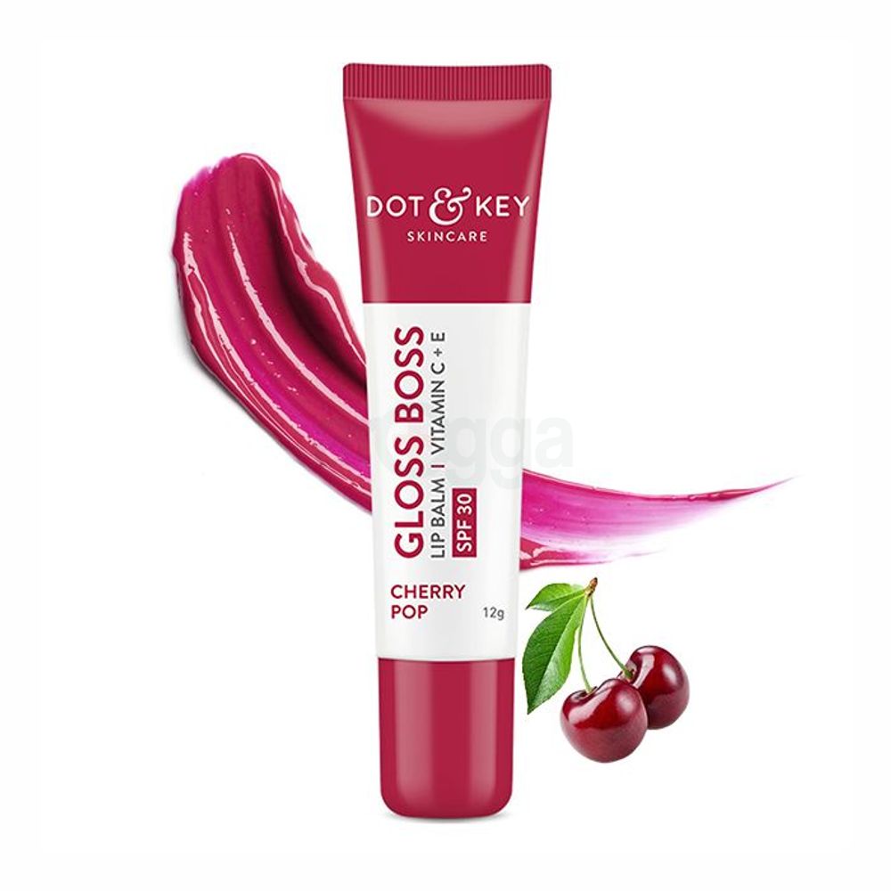 Dot and Key Gloss Boss Vitamin C + E Lip Balm with SPF 30 - Cherry Pop  