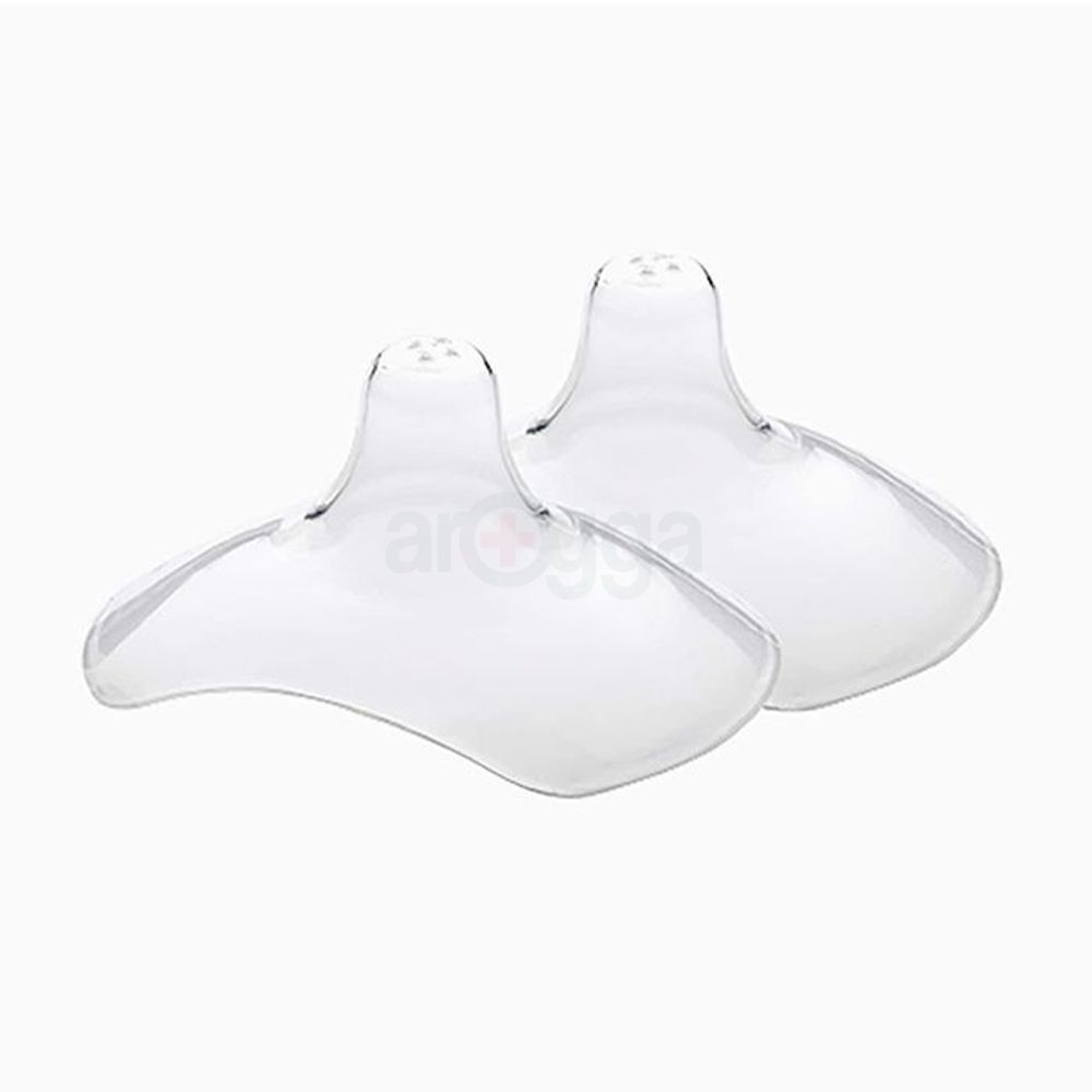 Buy Momeasy Breast Milk Collection Shells 2pcs & Get 2pcs Breastfeeding Silicon Nipple Shield with Carrying Boxes   