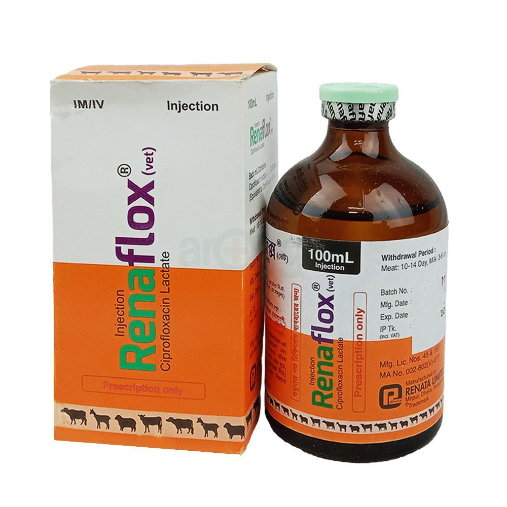 Renaflox 100ml Injection (Vet)  