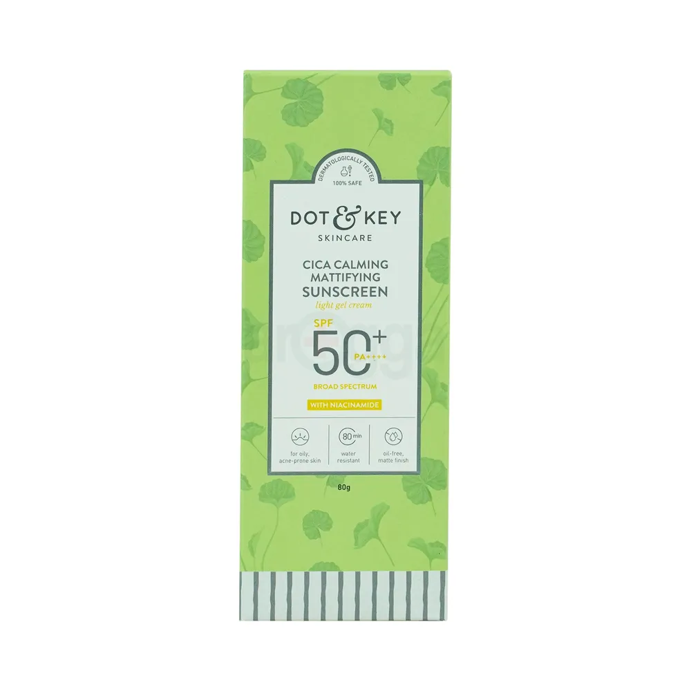 Dot and Key Cica Calming Mattifying Sunscreen SPF 50+ PA++++ with Niacinamide 80g  