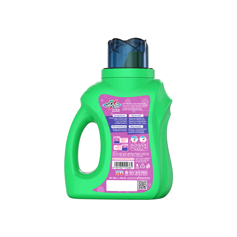 Orix Pure Clean Liquid Detergent Rose & Patchouli 1L  