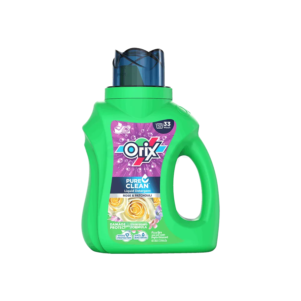 Orix Pure Clean Liquid Detergent Rose & Patchouli 1L  