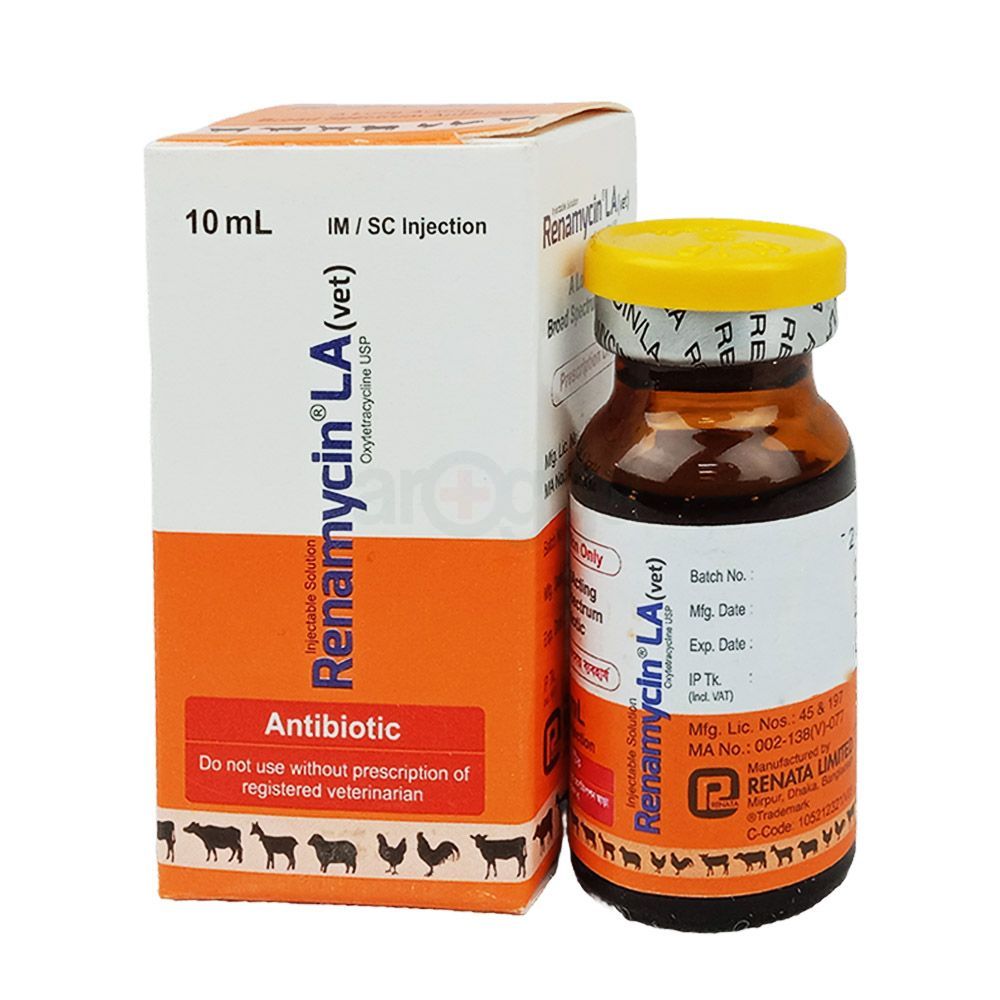 Renamycin LA 10ml Injection (Vet)  