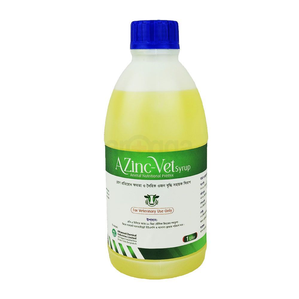 Azinc-Vet Syrup Animal Nutritional Premix 1000ml  