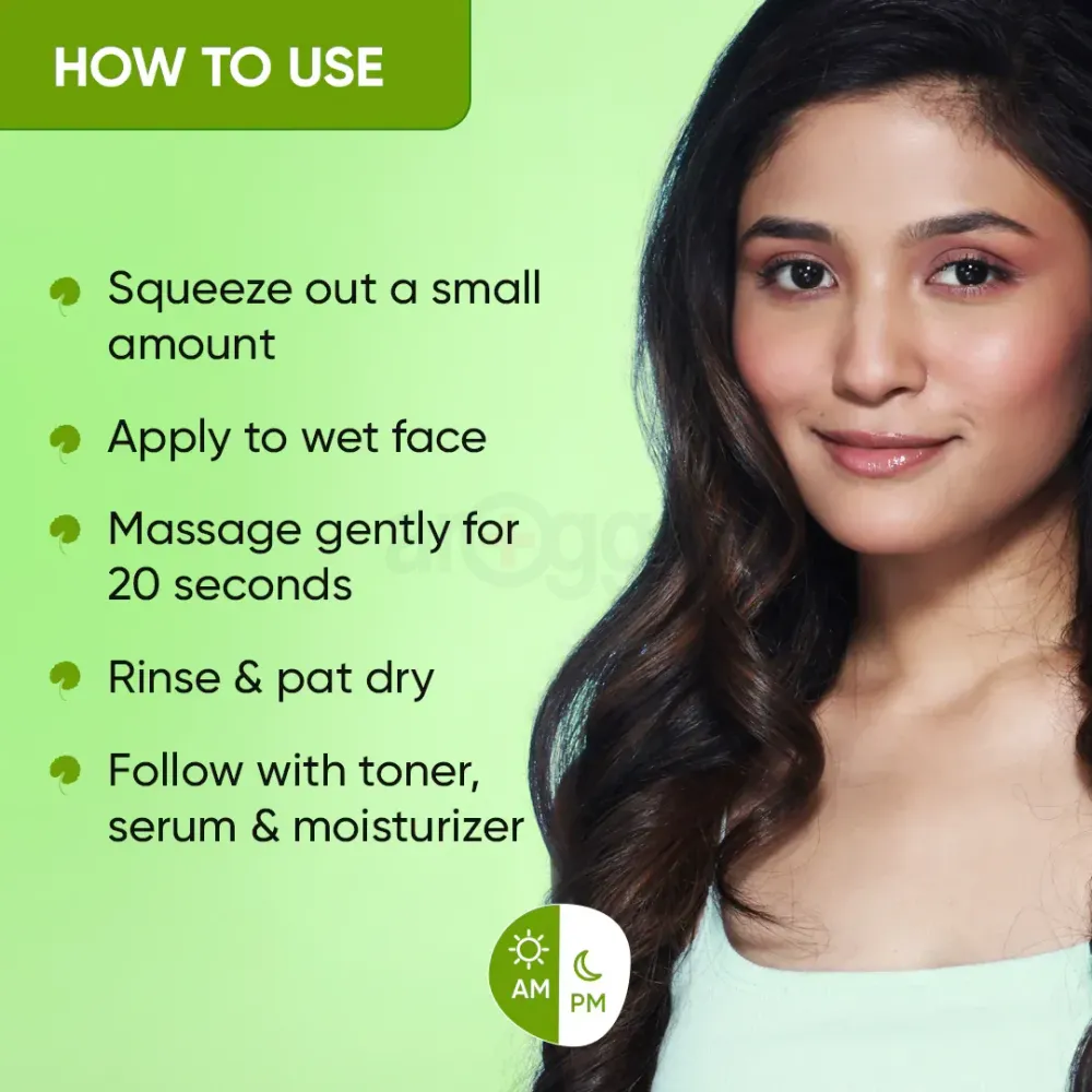 Dot and Key Cica Calming Blemish Clearing Gel Face Wash for Oily & Acne Prone Skin  