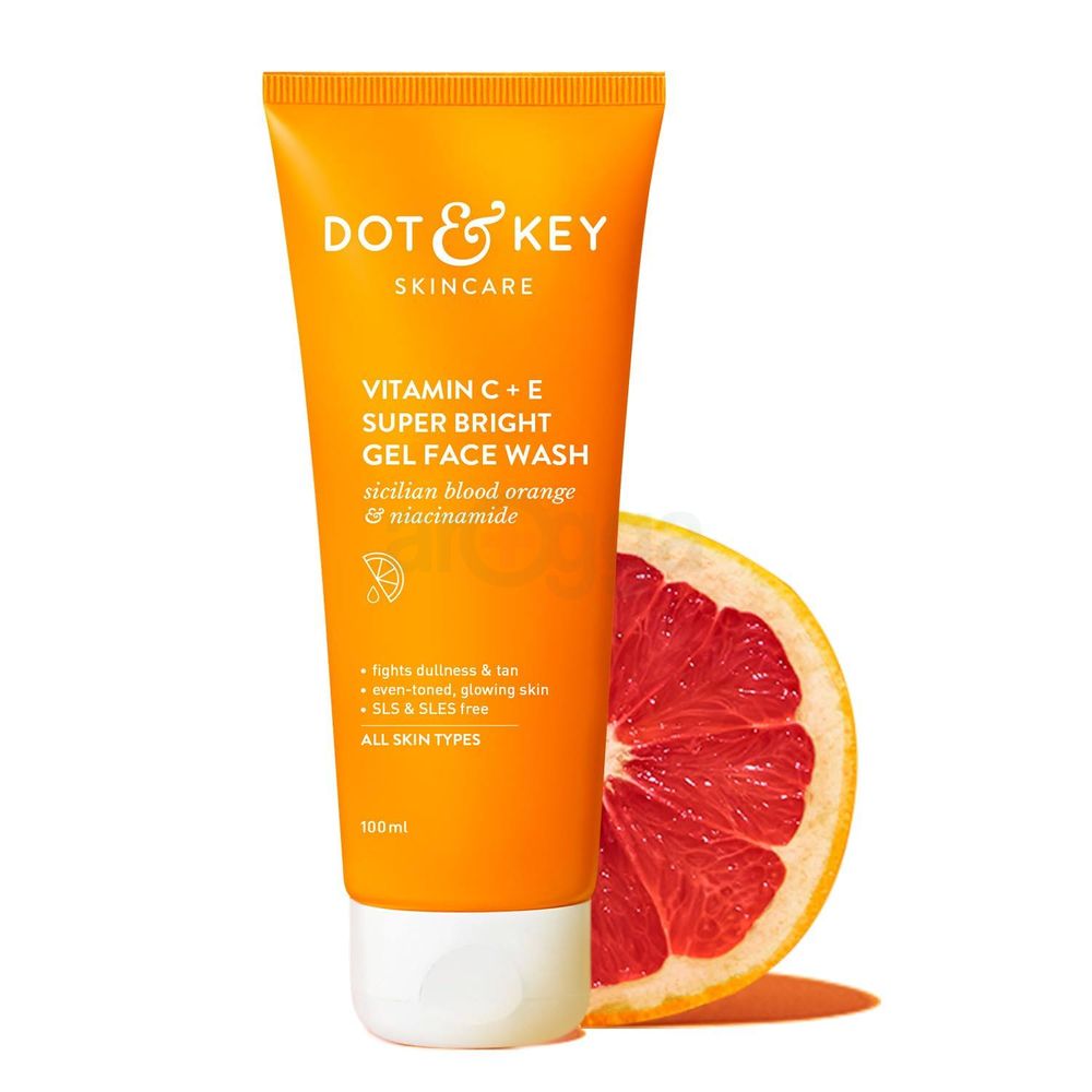 Dot and Key Vitamin C + E Super Bright Gel Face Wash with Niacinamide for All Skin Types  