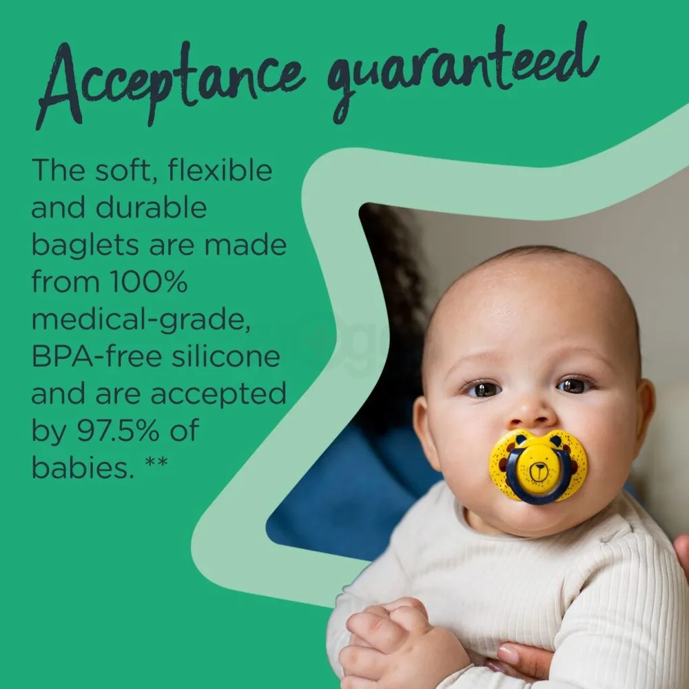 Tommee Tippee Fun Friends Orthodontic Steriliser Soothers (pacifier) 6-18m set of 2  