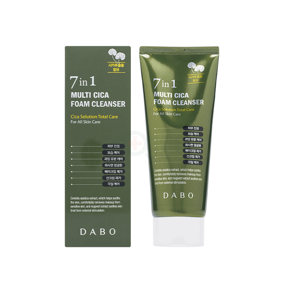 Dabo 7 in 1 Multi Cica Foam Cleanser for All Skin Care  