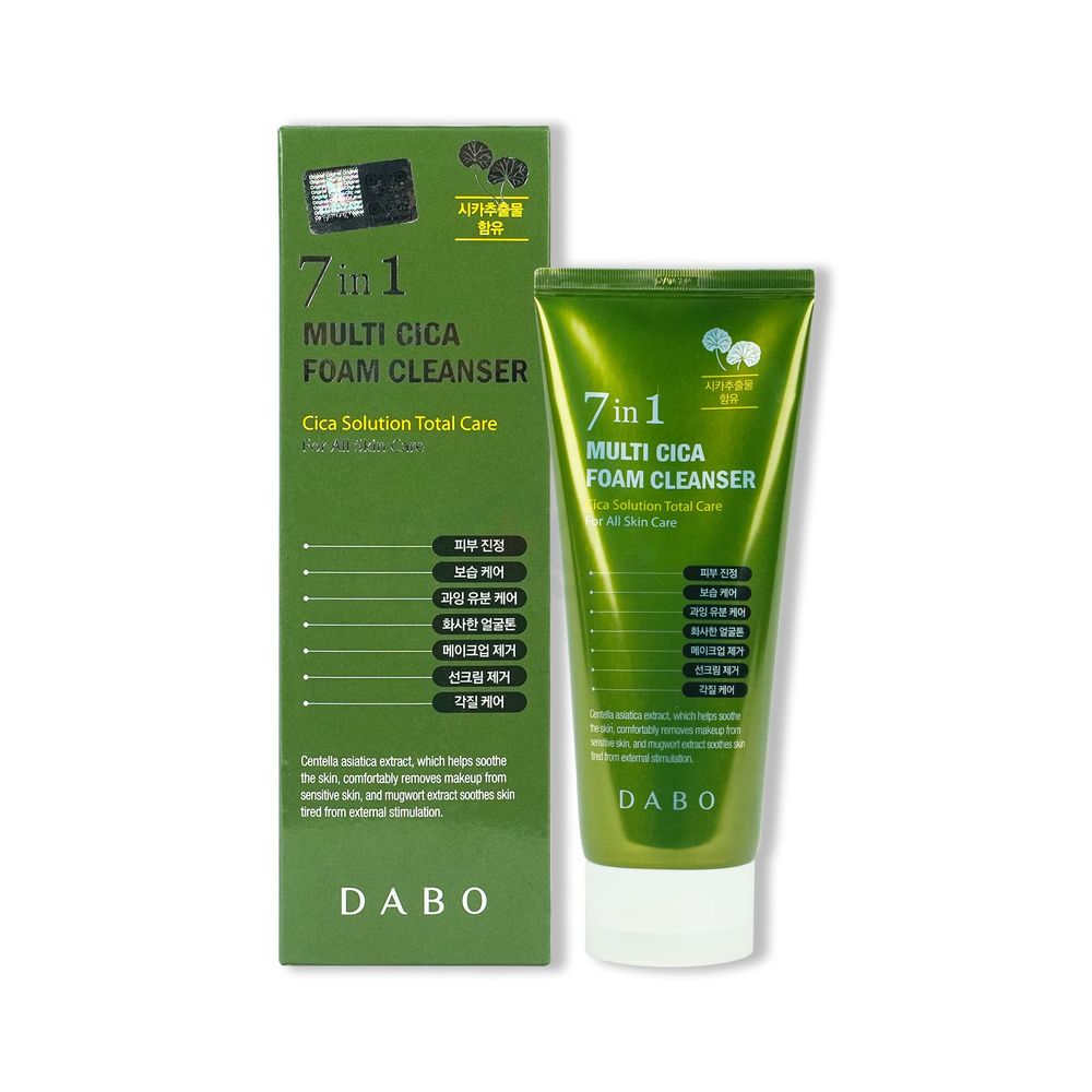 Dabo 7 in 1 Multi Cica Foam Cleanser for All Skin Care  