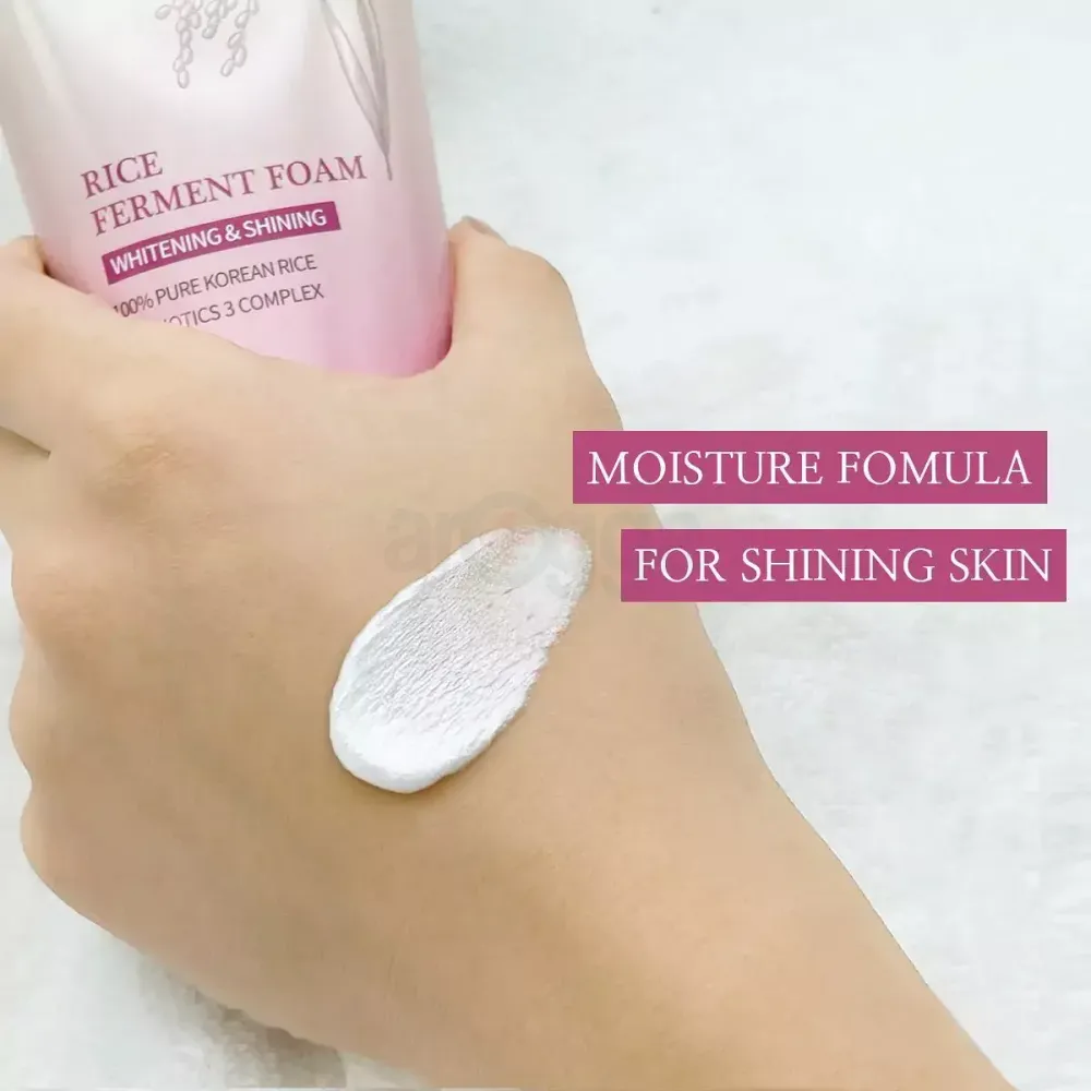 Dabo Whitening & Shining Rice Ferment Foam Face Wash 180ml  