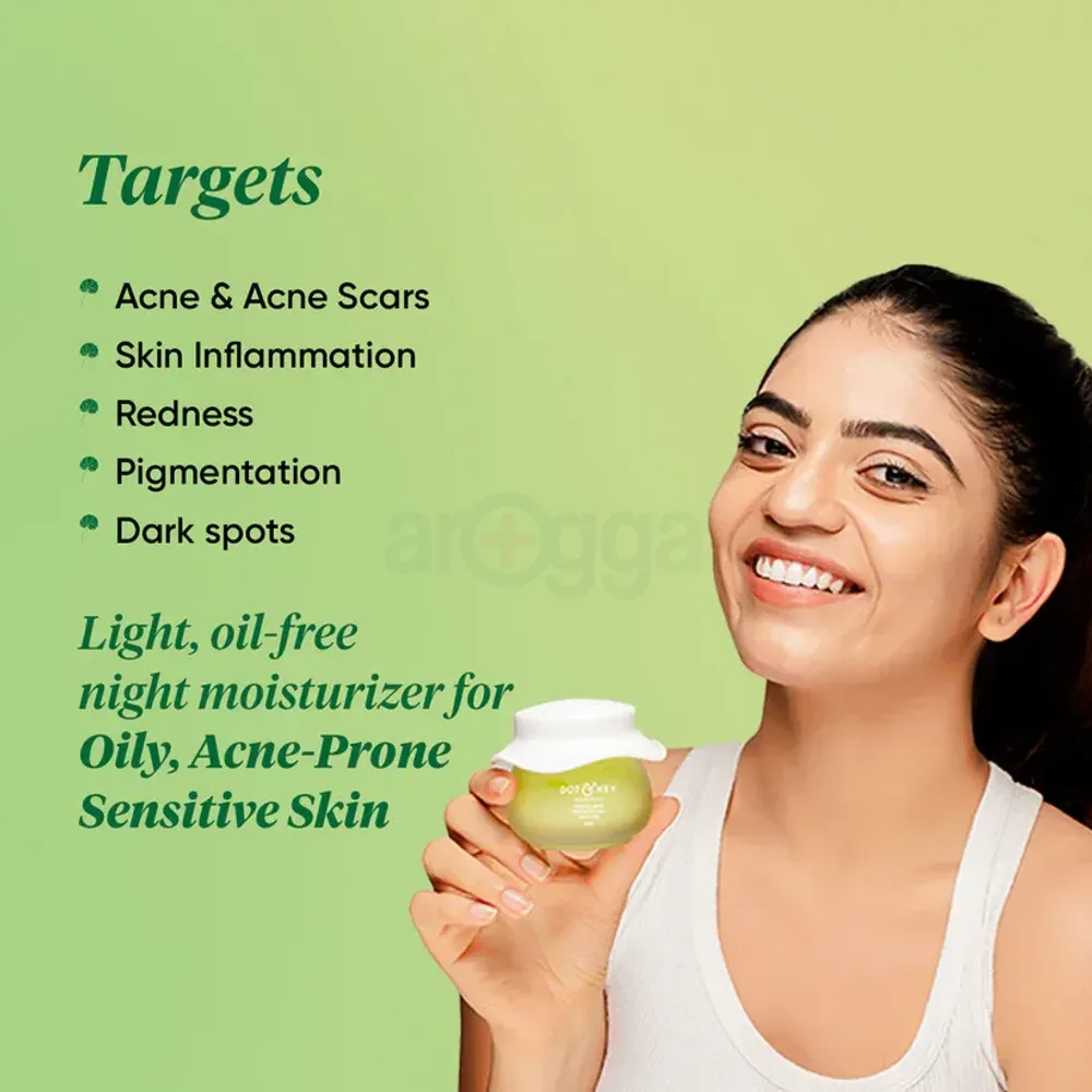 Dot and Key Cica Calming Skin Renewing Night Gel with Green Tea and Niacinamide  