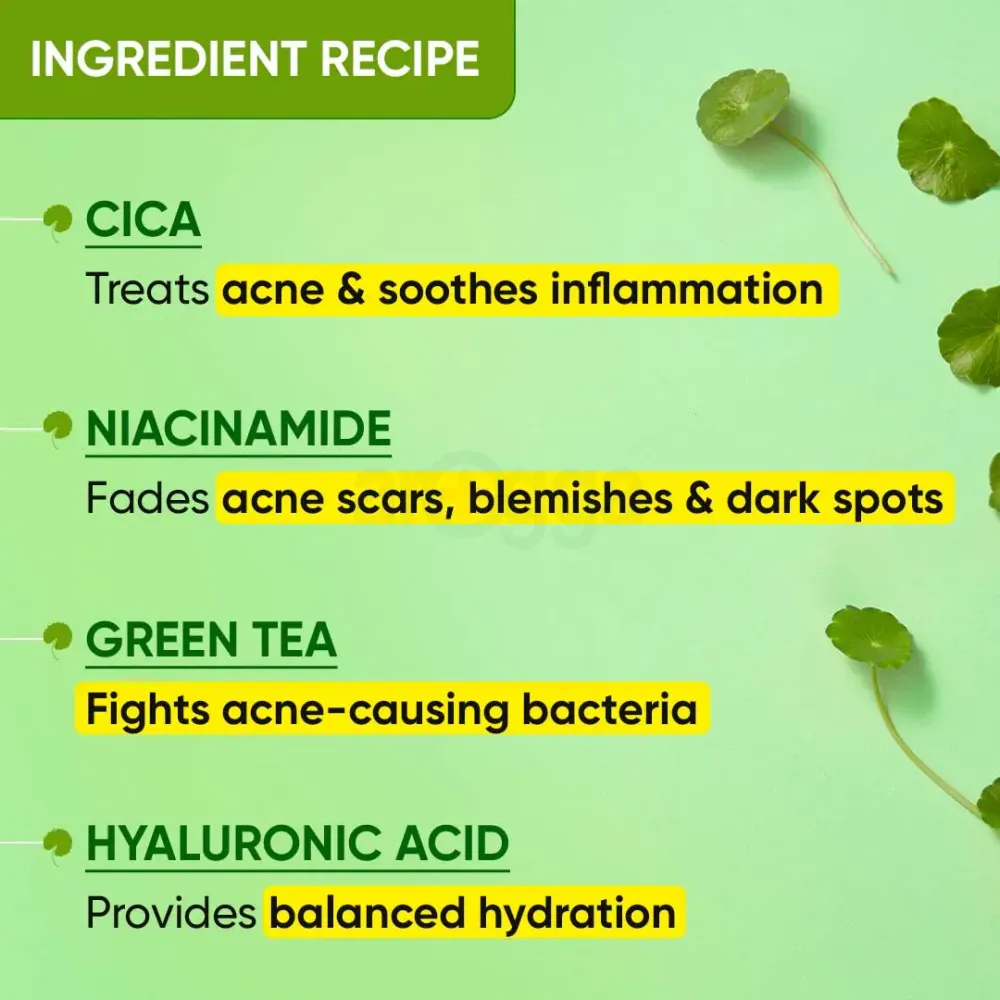 Dot and Key Cica Calming Skin Renewing Night Gel with Green Tea and Niacinamide  