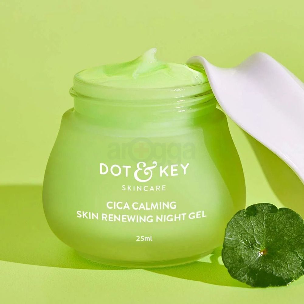 Dot and Key Cica Calming Skin Renewing Night Gel with Green Tea and Niacinamide  