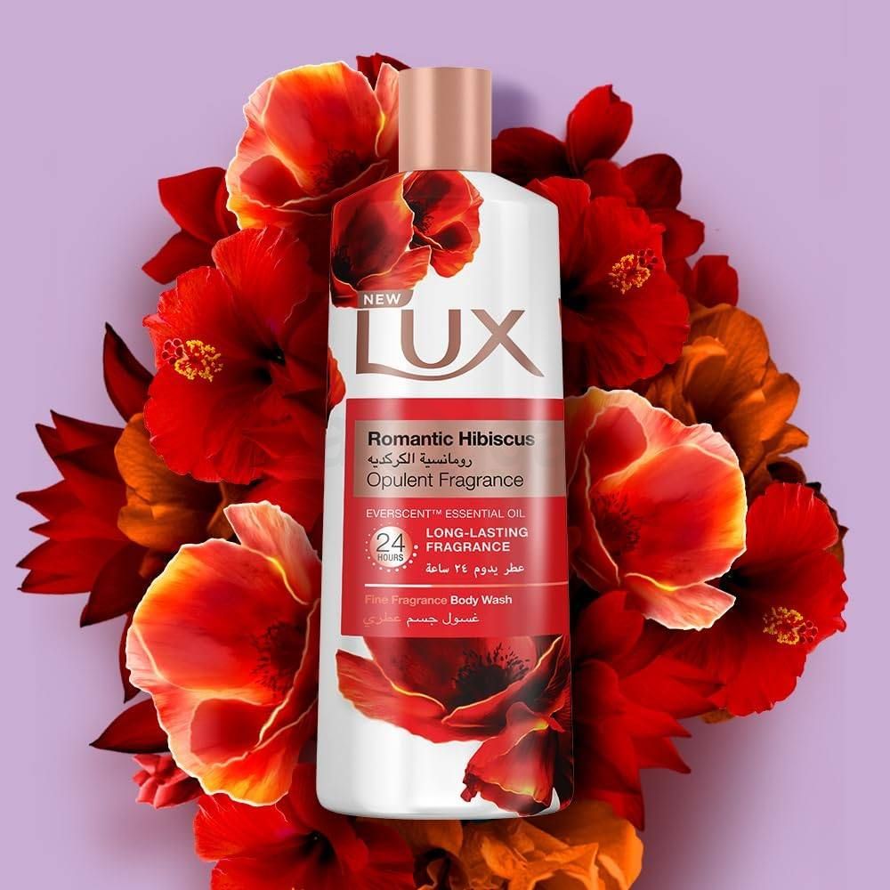 Lux Perfumed Body Wash Romantic Hibiscus for 24hrs Long Lasting Fragrance  