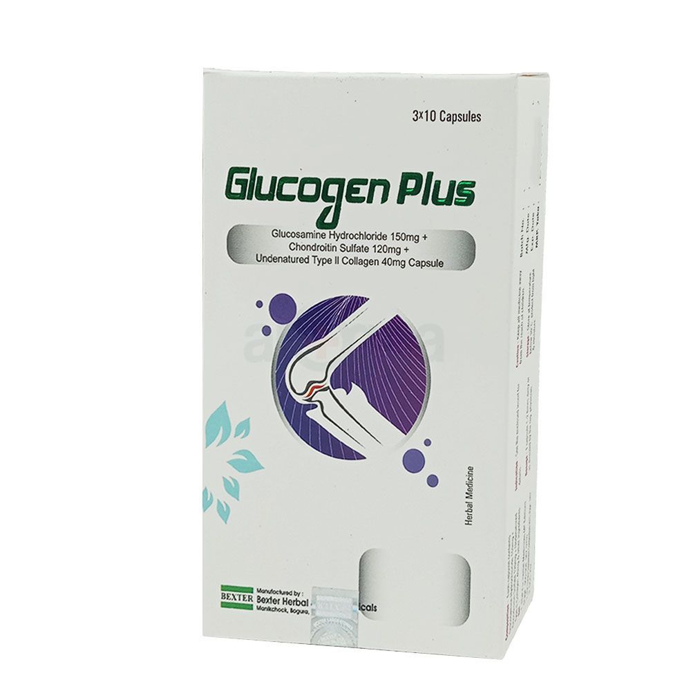 Glucogen Plus 40mg+150mg+120mg capsule