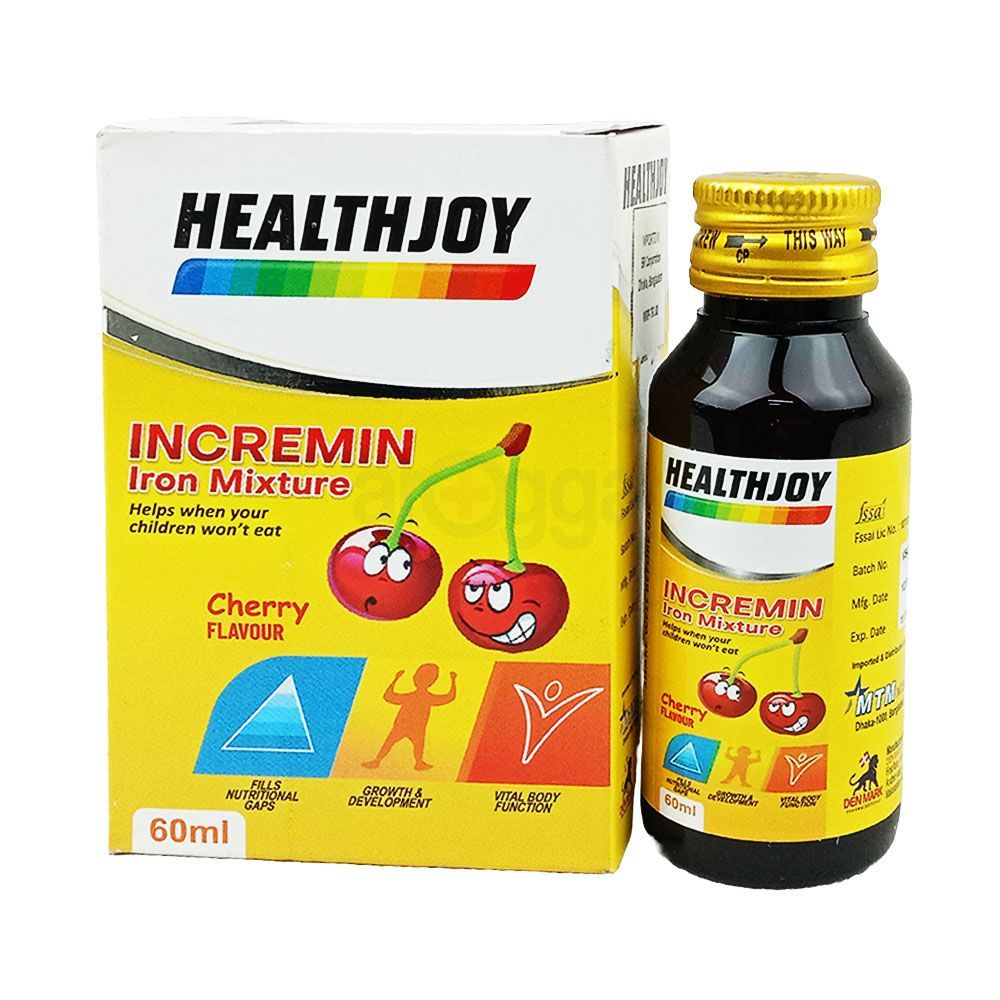 Healthjoy Incremin Iron Mixture 60ml drop