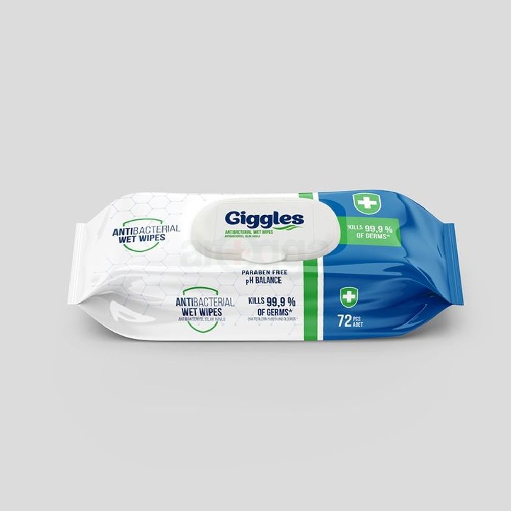 Giggles Wet Wipes Antibacterial 72 pcs  