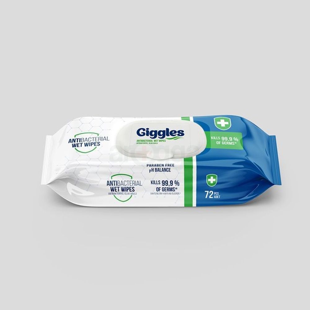 Giggles Wet Wipes Antibacterial 72 pcs  