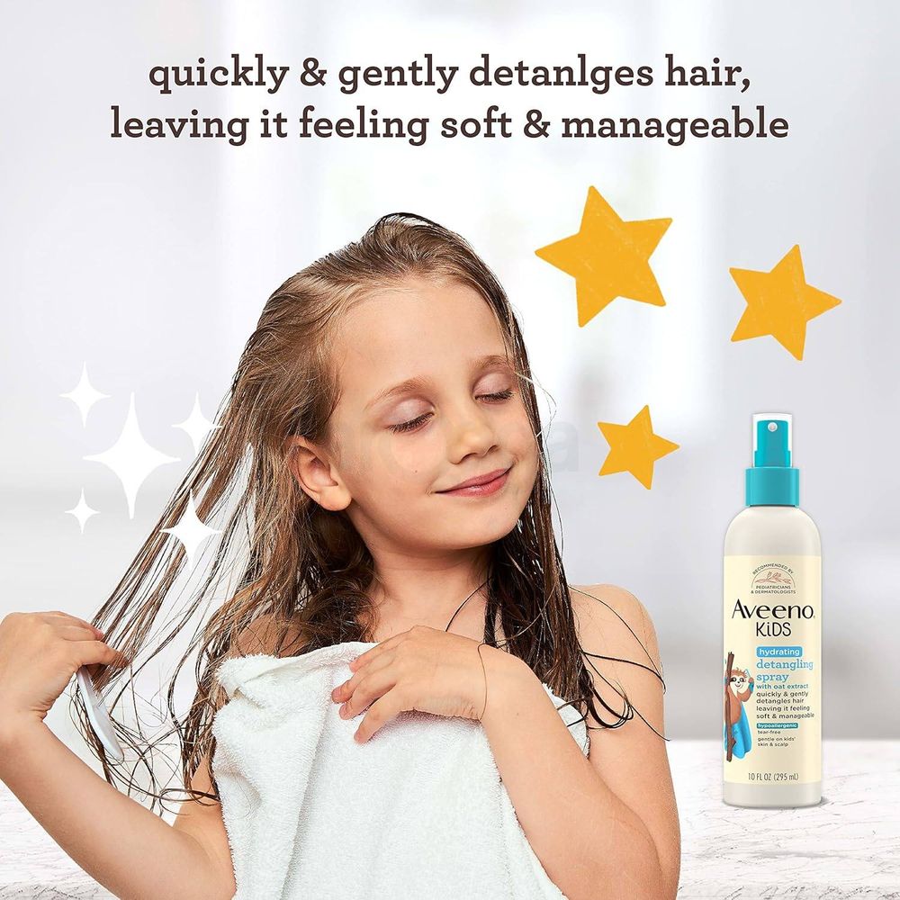 Aveeno Kids Hydrating Detangling Hair Spray with Oat Extract  