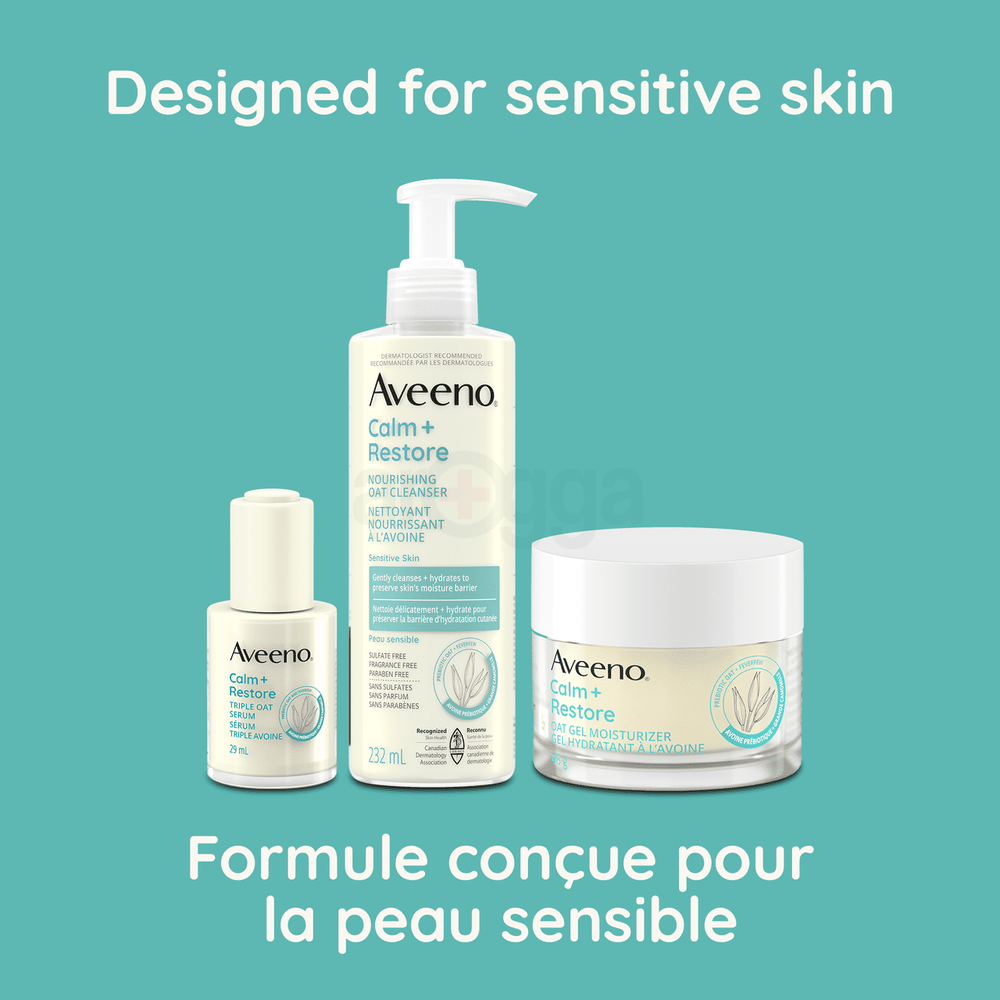 Aveeno Calm + Restore Nourishing Oat Cleanser for Sensitive Skin  