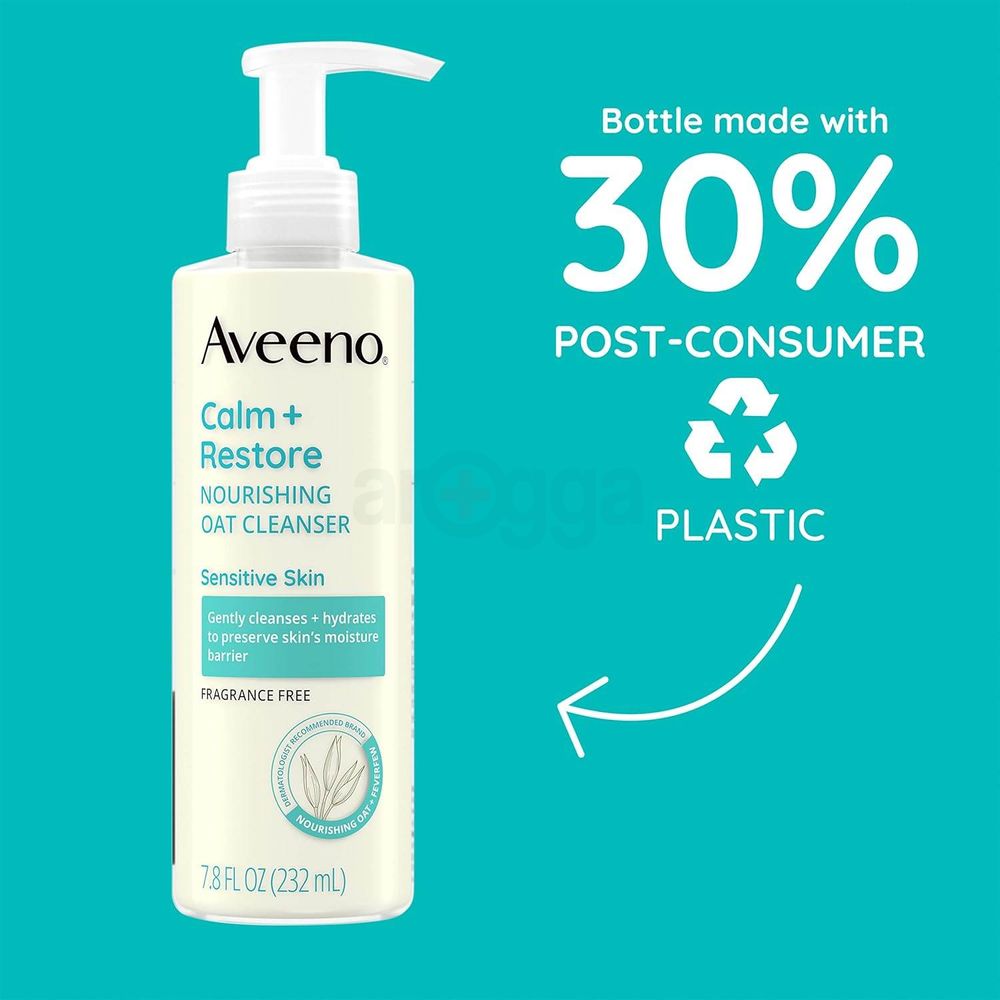 Aveeno Calm + Restore Nourishing Oat Cleanser for Sensitive Skin   