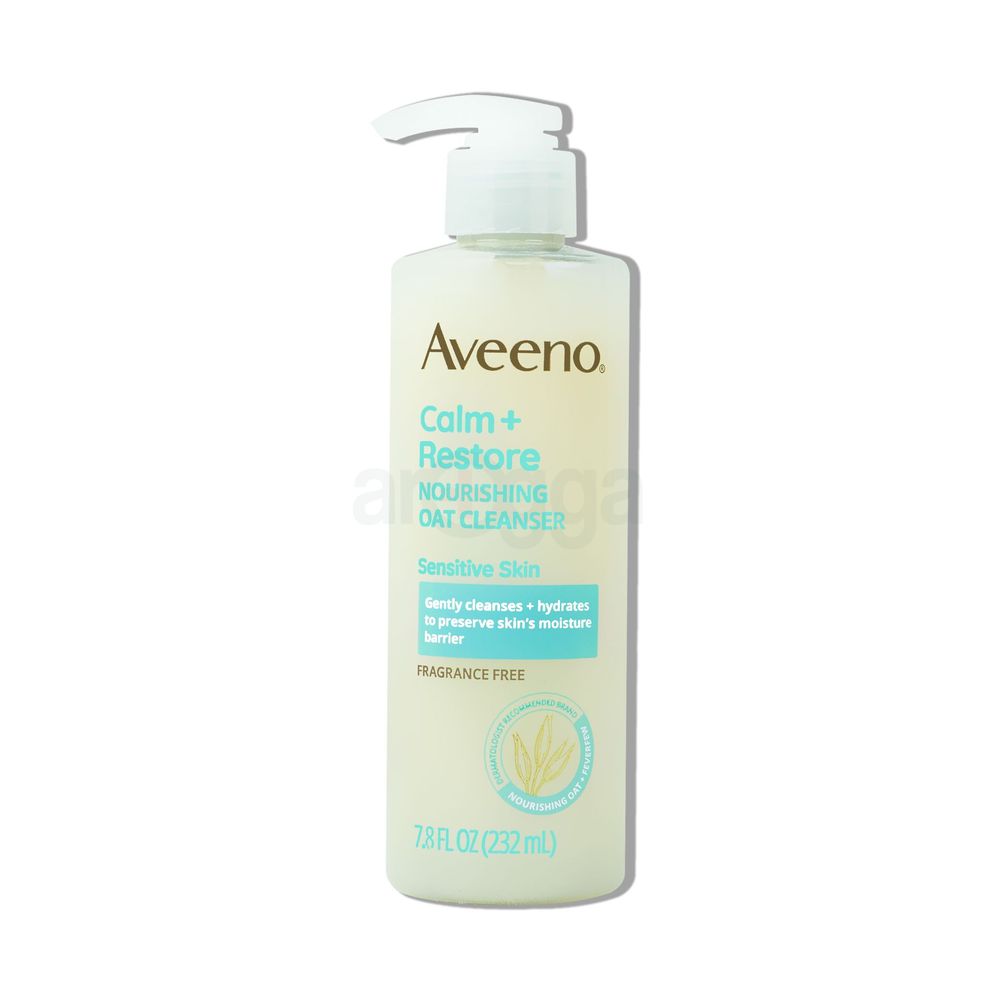 Aveeno Calm + Restore Nourishing Oat Cleanser for Sensitive Skin  