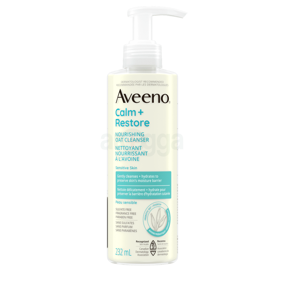 Aveeno Calm + Restore Nourishing Oat Cleanser for Sensitive Skin   