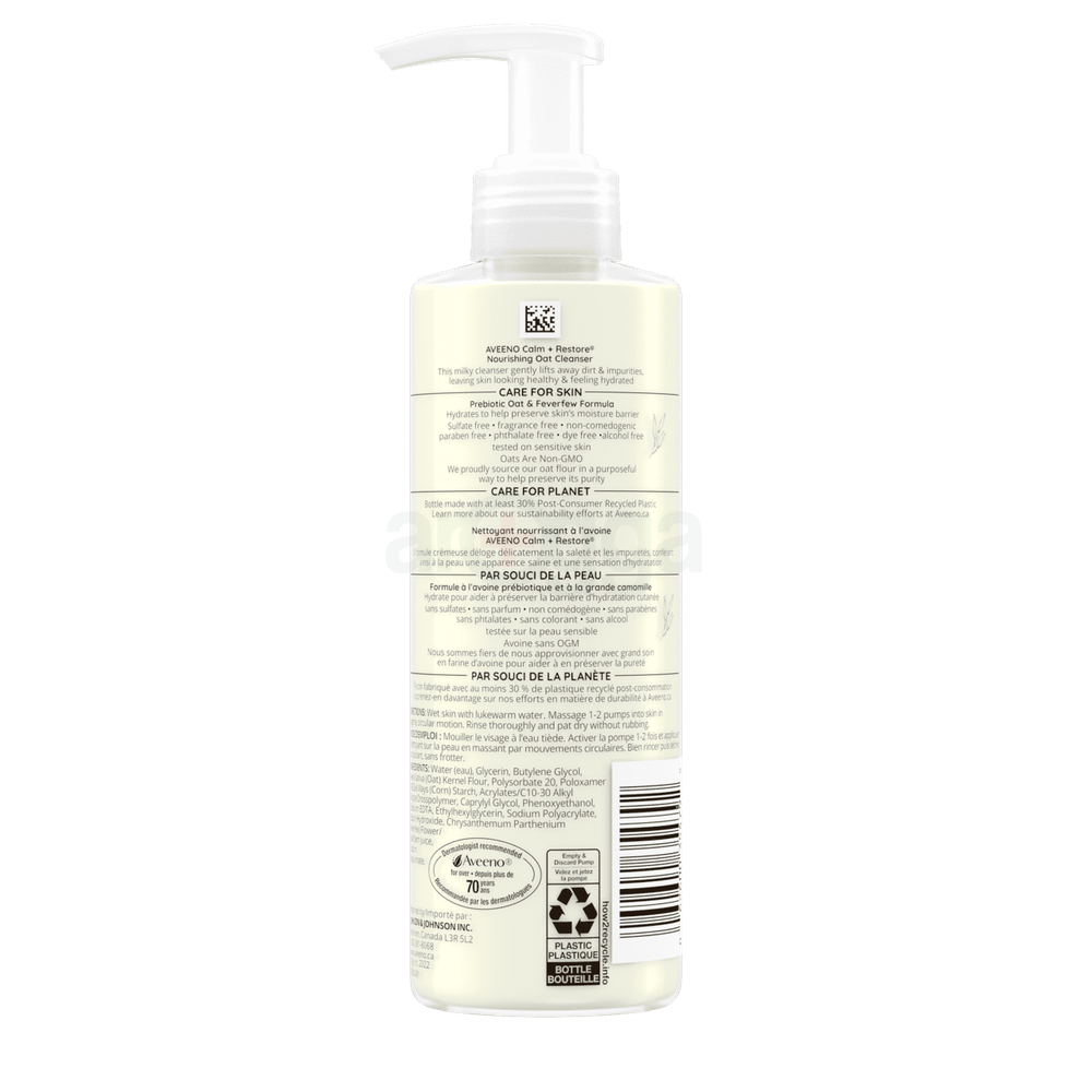 Aveeno Calm + Restore Nourishing Oat Cleanser for Sensitive Skin   