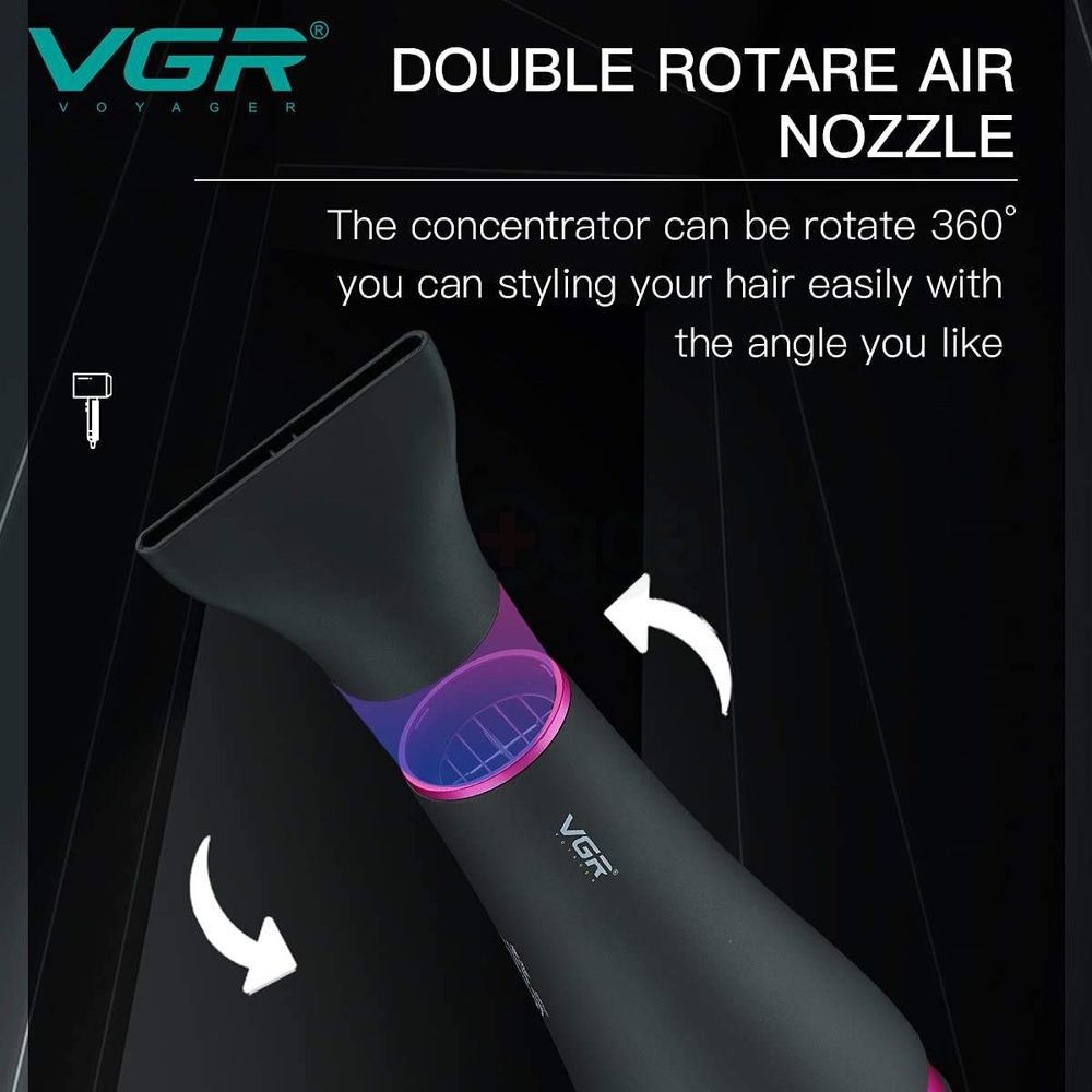 VGR V-402 Professional Hair Dryer with 1800-2200 Watts AC Motor  