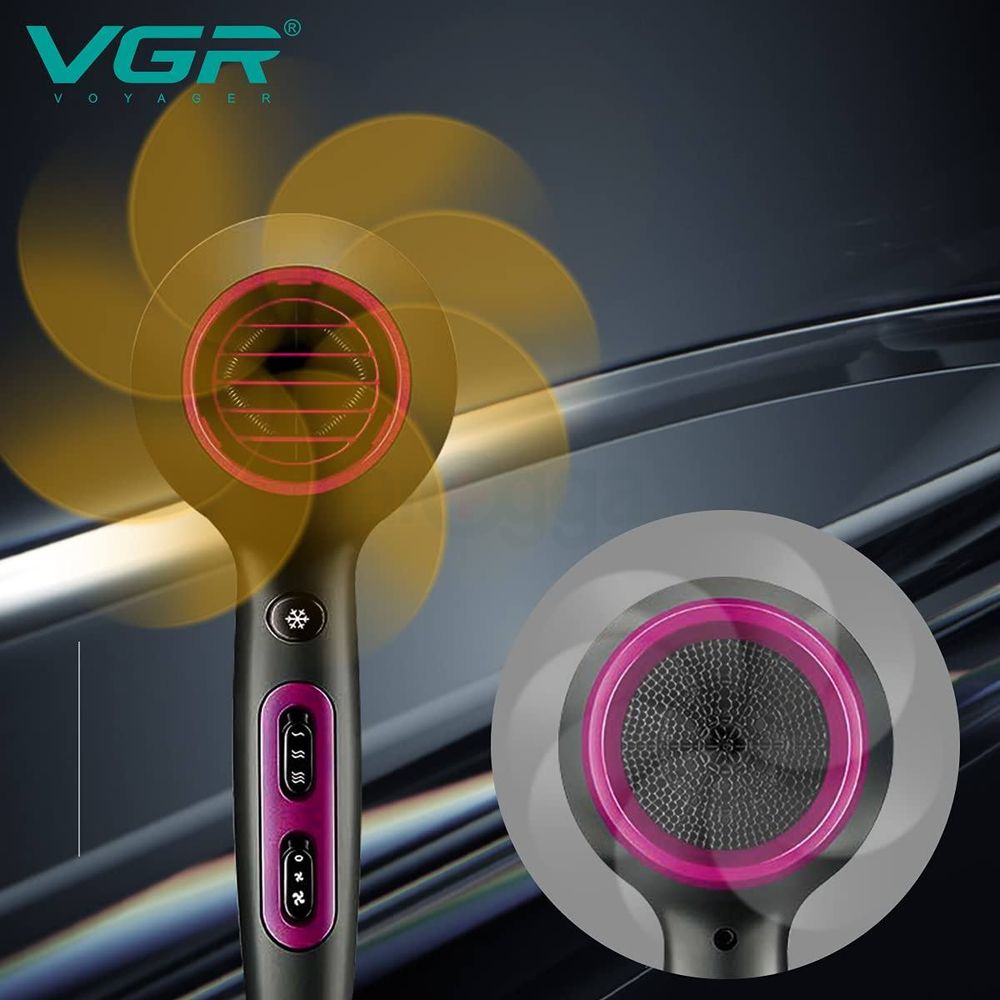 VGR V-402 Professional Hair Dryer with 1800-2200 Watts AC Motor  