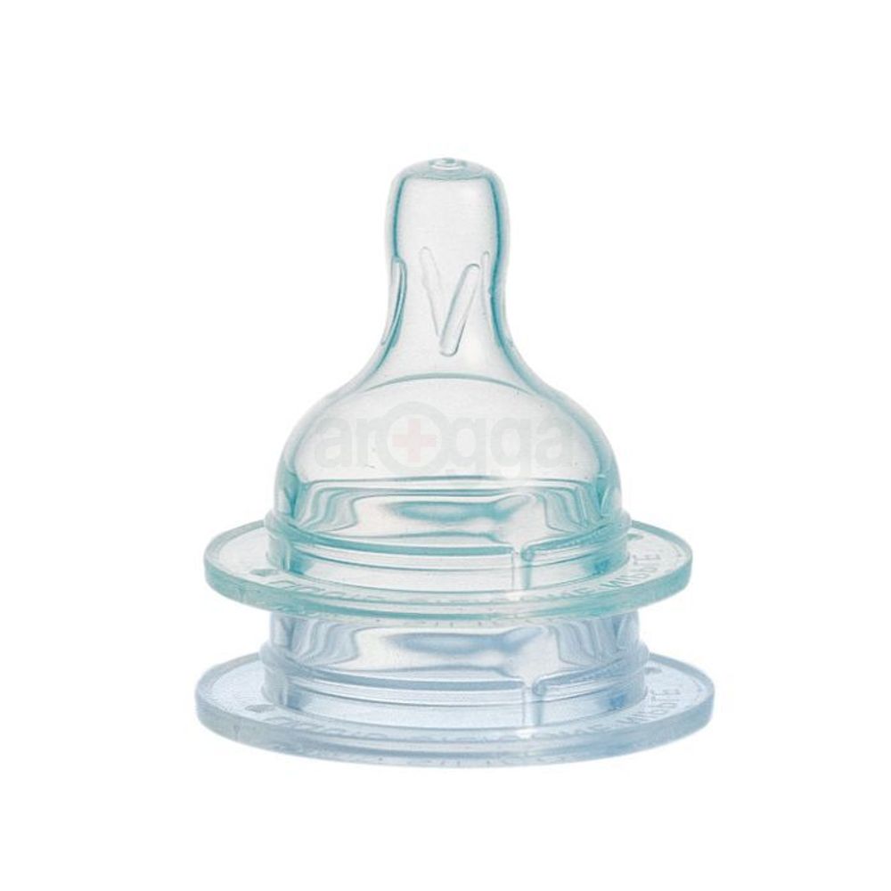 Linco Round Hole Wide Neck Silicone Nipple 2pcs - S hole (L-22207)  