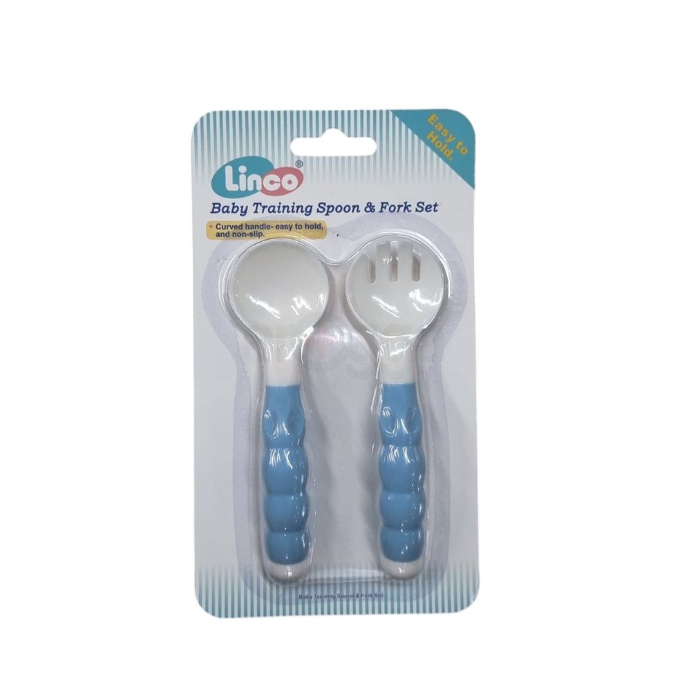 Linco Baby Training Heat Resistant Spoon & Fork Set (L-22546)  